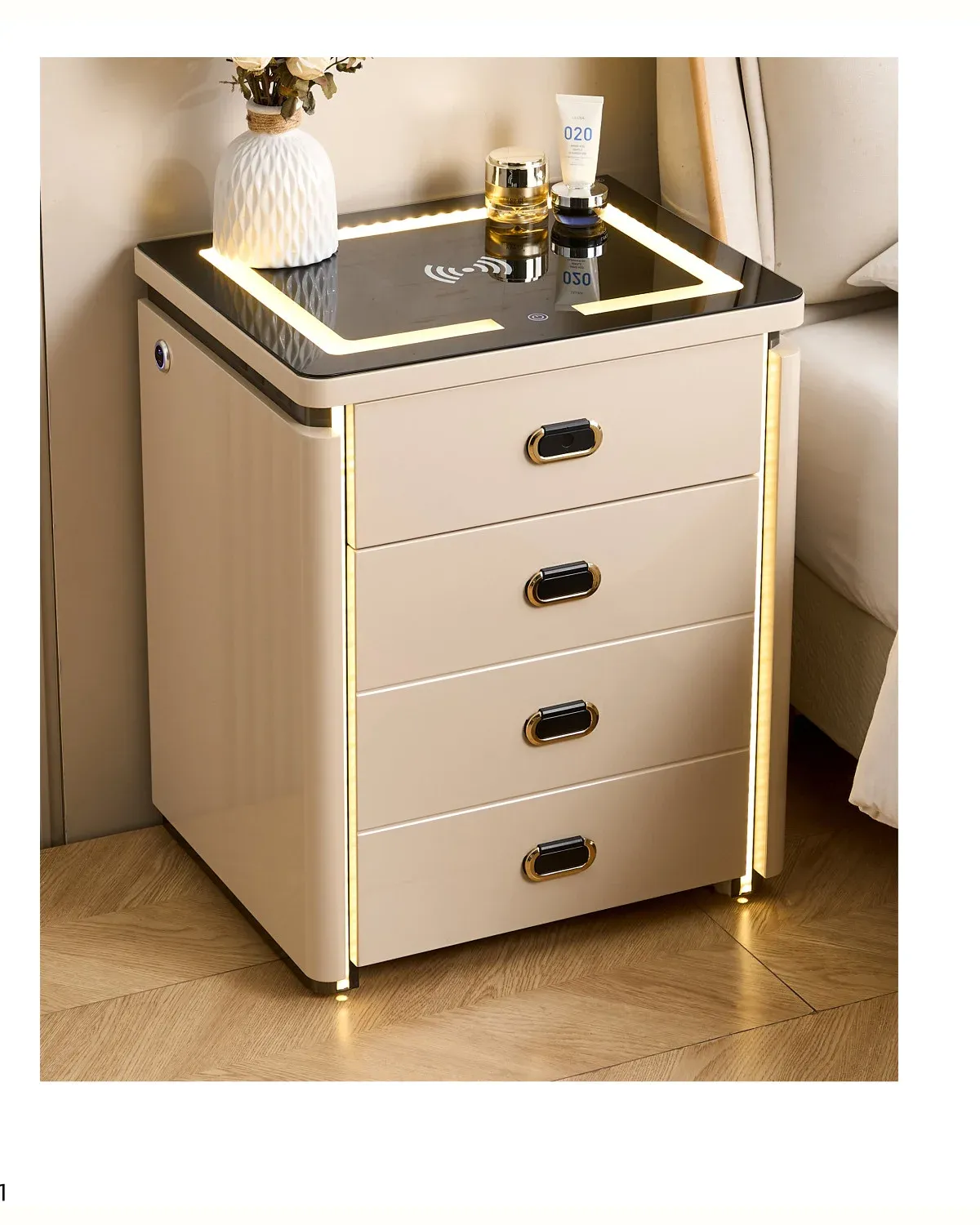 50cm LED Side-Light Smart Nightstand