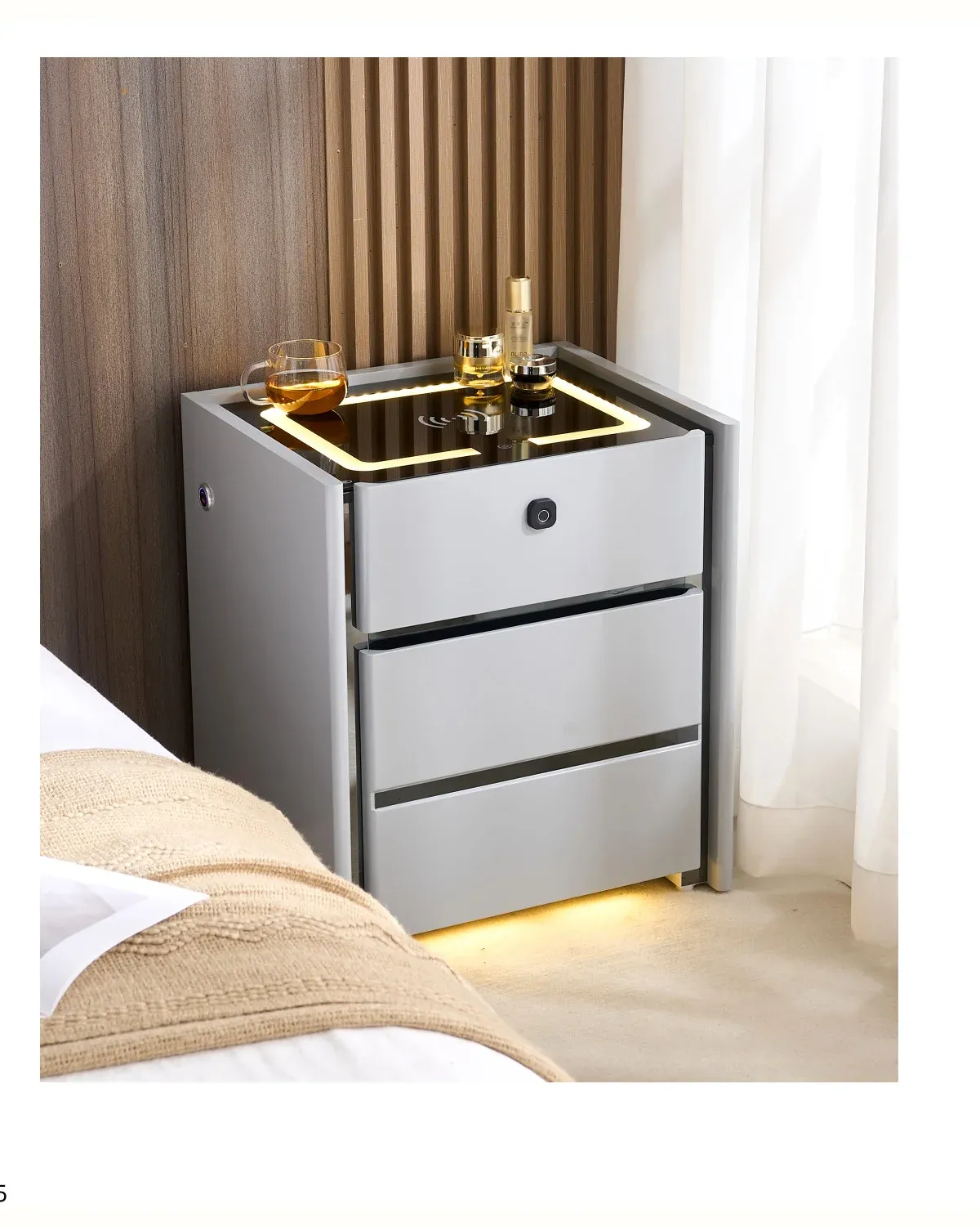 50cm Wireless Charging Smart Nightstand